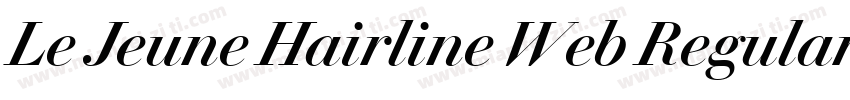 Le Jeune Hairline Web Regular Itali字体转换
